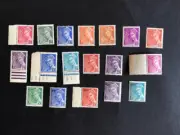 França 1938 - 1944 Mercure MNH 18 valors , signos de vejez