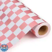 MAYPLUSS Gift Wrapping Paper Roll, Checkered Flag Wrapping Paper - 17 Inch X
