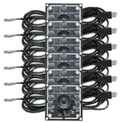 6Pcs 100 Degree Camera Module 1MP OV9732 1280x720 USB Free Driver Manual Focus, with 2 Meter Cable for WinXP/7/8/10 As Shown