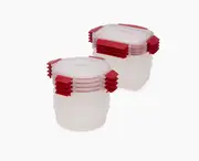 Nest 8-Piece Red Meal Prep Container Set | Joseph Joseph AU