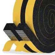 Foam Tape Air Conditioner Window Seal, 1 X 1 Inch Thick Foam Stripe with Adhe...