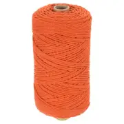 Natural Macrame Cord 2mm x 219 Yards Cotton Macrame Rope, Orange Yellow