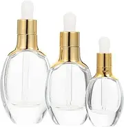 WOONEKY 3pcs 50ml Makeup Dropper Bottles Essential Oil Bottles Dropper for Perfume Travel