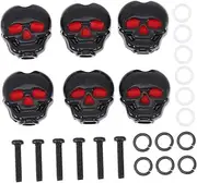 Totority Acoustic Guitar String Tuning Pegs Black Guitar String Knob 6pcs Set Mounting Screws Guitar Accessory