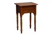CT Nueva Solid Timber Turn Leg 1 Drawer Side Table
