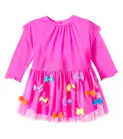 [Stella McCartney Kids] Stella McCartney Kids Baby bow-detail tulle dress M 24 pink
