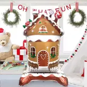 Christmas Gingerbread House Standing Foil Balloon Decoration