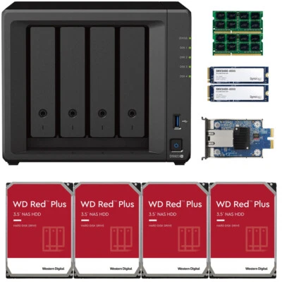 Synology DS923+ 32GB RAM 10GbE 800GB Cache 16TB (4x4TB) of WD RED PLUS Drives