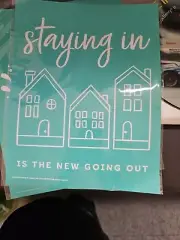 Chalk Couture Transfer/ Stencil- Size B- New Reusable Staying In Is The New