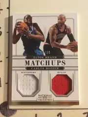 2012-13 NATIONAL TREASURES Elton BRAND Carlos BOOZER #47 GWJ/99 MAVERICKS-BULLS