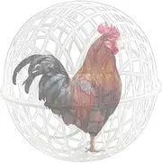 Chicken Ball Cage, Portable Poultry Enclosure, Round Safety Coop for Outdoor Feeding, Ideal for Chickens, Rabbits, Ducks and Pigeons, Secure Chick Enclosure