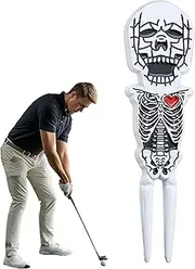 Divot Repair Tool | Skull Shape Divot Tool and Ball Marker,Zinc Alloy Fork Accessories Portable Golfing Supplies for Green Turf Court Collector