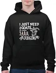 [Generic] Gift Goat Lovers Pet Lovers Women Gift Idea Black and Muticolor Unisex Hoodie