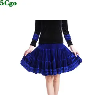5Cgo促銷含稅含稅可定制廣場舞服裝金絲絨拉丁舞半身裙子韓國絨分段層次t41225217206