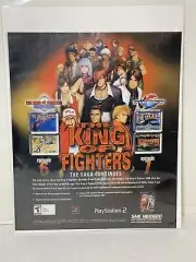 The King of Fighters Promo PS2 2003 Vintage Print Ad/Poster Official NeoGeo