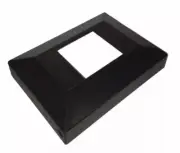 Protector Aluminum Post Base Cover Plate Black for 50mm x 50mm sized posts