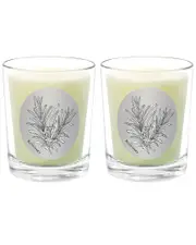 Qualitas Candles Rosemary Two Scented Beeswax Candle Set