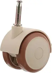 Totority Casters Wheels Universal Rubber Wheels with Brakes Swivel Wheels Replacement for Crib Furniture Kitchen Cabinet Table Desk Shelf