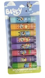 “BLUEY “Flavored Lip Balm Gift Set (8) BRAND NEW SEALED In Package Ships Free!!