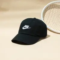 在飛比找蝦皮購物優惠-NIKE CLUB CAP 卡其色 黑色 刺繡 復古老帽 棒