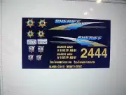 Alameda County Sheriff California Patrol Car Decals 1:24