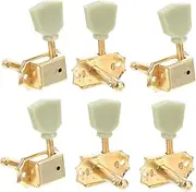 Vaguelly Guitar Tuning Pegs Set Machine Heads Comfortable Grip for Precise Tuning