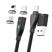 TEGAL USB & Type C 6 in 1 Dual Magnetic Fast Charging Cable