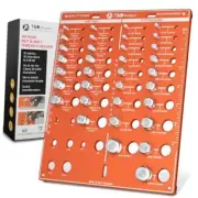 T&D 42 Holes Nut and Bolt Thread Checker inch & Metric with 8 Drill bit |15