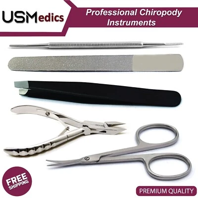 Ingrown Toe Nail Clipper Nail Trimmer Chiropody Podiatry Foot Filer Professional