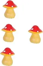 Operitacx 4pcs Mushroom Room Decor Key Hider Outdoor Storage Container for Secret Hide Money