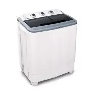 Devanti Mini 5kg Portable Washing Machine Twin Tub Spin Camping Caravan Wht NEW