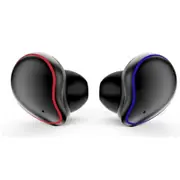 5.0 Wireless BluetoothHeadphones 3D Stereo Sound Waterproof Headphones Noise Cancelling Earbuds-BLACK