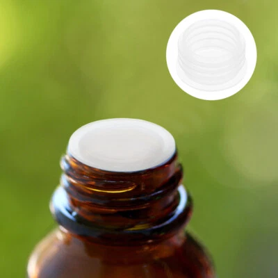 100 Pcs Bottle Cap Plastic Inner Stopper Mason Jar Spice Lids for Jars