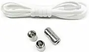 Elastic No Tie Shoelaces, MH MOIHSING Semicircle Shoe Laces Quick Lazy Metal Lock Laces Shoe Strings- Tieless Flat Shoelaces One Size Fits All Kids & Adult Sports Flat Shoelaces (2 Pair)