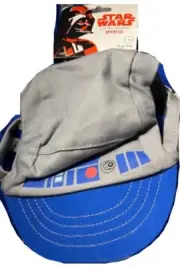 PetCo Star Wars Pet Fans R2-D2 Adjustable L/XL XL Dog Baseball Cap NEW Hat Blue