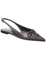 SCHUTZ Cady Ballet Leather Slingback Flat