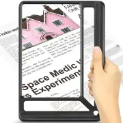 5X Full Page Magnifying Glass for Reading Rectangular Magnifier Handheld