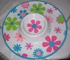 burton+BURTON 13 INCH ROUND MELAMINE CHIP & DIP PLATTER - MULTICOLOR FLORAL