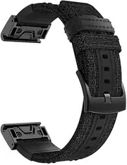 [MGTCAR] 26mm Nylon leather watch strap for Garmin Fenix 6X 5X 3 3HR smart watch accessories bracelet belt 26mm quick release fit band