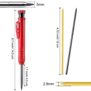 Professional Carpenter Pencil Set with Refill Box Always Prepared for Marking