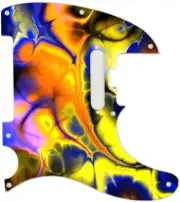 Pickguard Graphical to fit Fender Telecaster Guitar 8 Hole ELITE Fractal Art 1