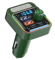 Car Bluetooth FM Transmitter Dual PD USB Fast Charger MP3 player Radio Adapter