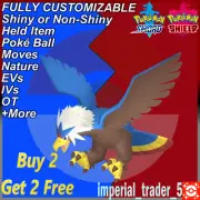 Pokémon Sword and Shield ✨ Shiny Braviary ✨ W/ Best 6IV Customizable