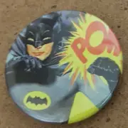 Bat Man '66 Pin 1.5 inch Back Badge. Adam West *