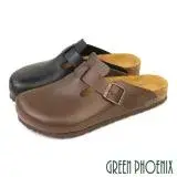在飛比找遠傳friDay購物優惠-【GREEN PHOENIX】男 穆勒鞋 包頭拖鞋 半拖鞋 