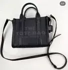 NWT Marc Jacobs The Leather Mini Tote Bag # Black