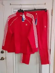 NWT ADIDAS PLUS SIZE 3X RED PRIMEBLUE TRACKSUIT