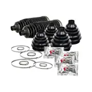 4 Front CV Boot Kit 2 Front Steering Rack Boot for NISSAN Pathfinder R50 VG33E