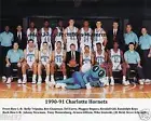 1990-91 CHARLOTTE HORNETS 8X10 TEAM PHOTO DEL CURRY KELLY TRIPUKA REX CHAPMAN