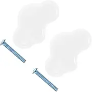 Strong Safe Ceramic Handle Cloud Drawer Knob Single Hole Kitchen Gadget Decorative Door Handles